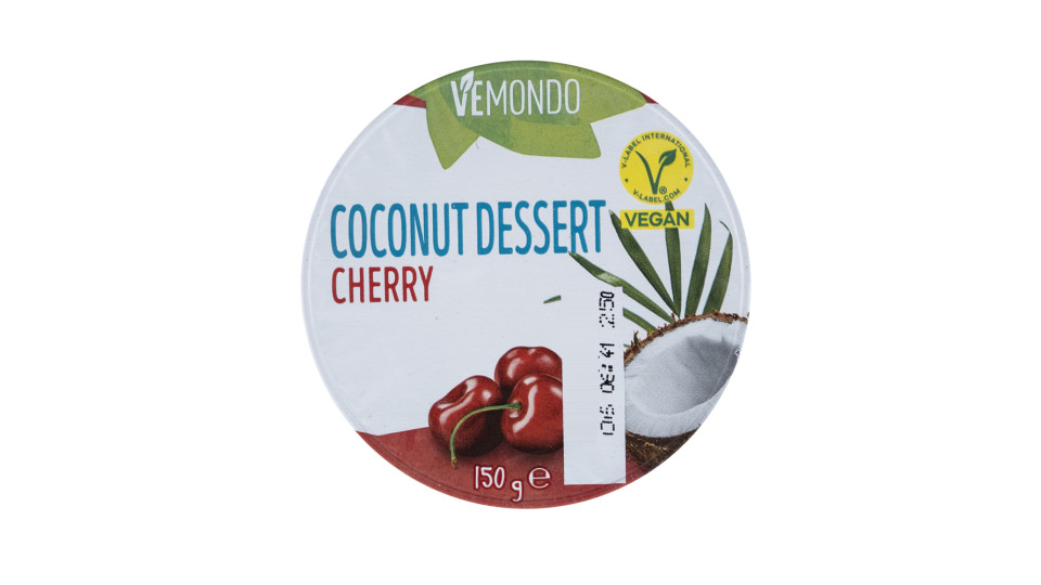 Dessert Vegano al Cocco con Ciliegia