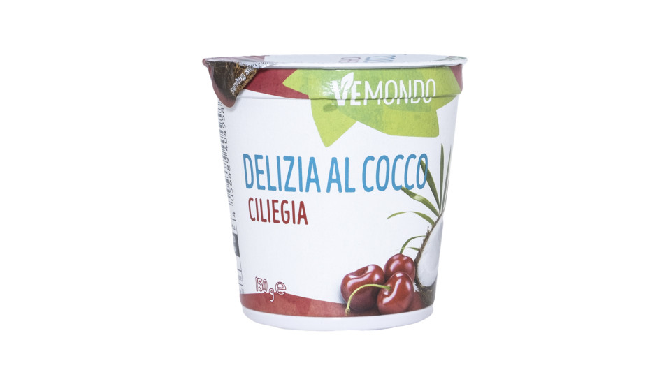 Dessert Vegano al Cocco con Ciliegia