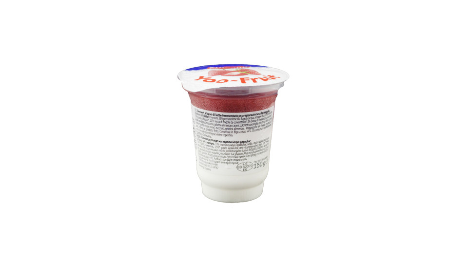 Yoo-fruit Dessert con Fragole a Base di Latte