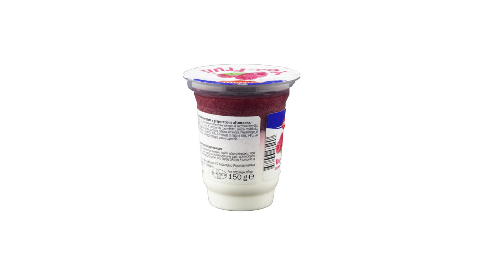 Yoo-fruit Dessert con Lamponi a Base di Latte