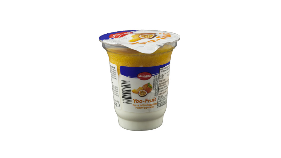 Yoo-fruit Dessert con Pesca-maracuja a Base di Latte