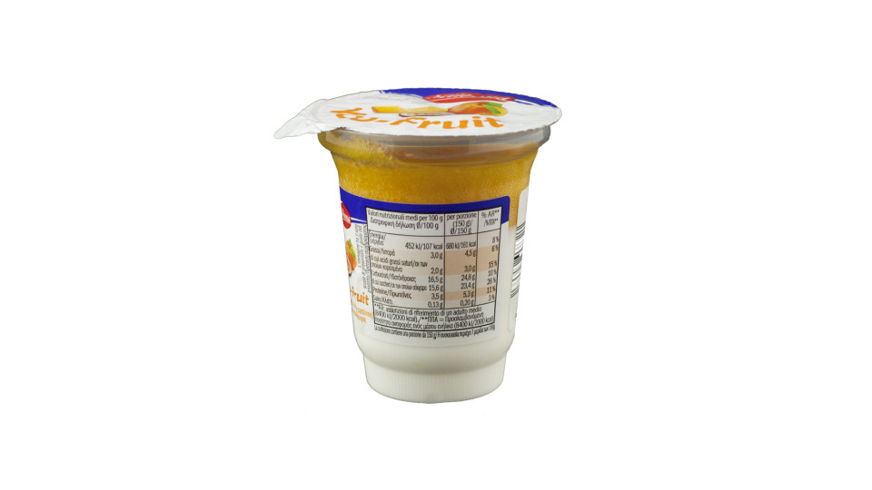 Yoo-fruit Dessert con Pesca-maracuja a Base di Latte