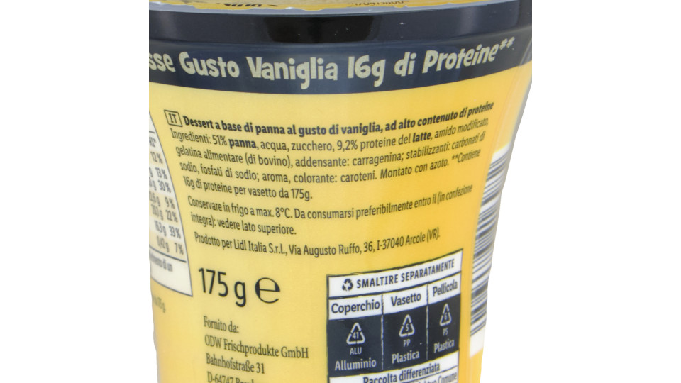 Mousse Proteica Gusto Vaniglia