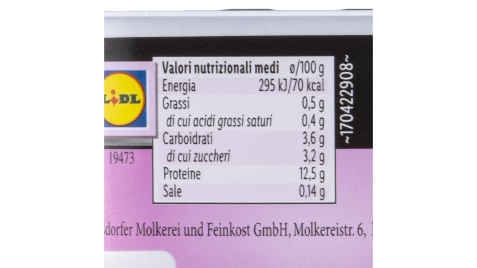 Quark Proteico al Lampone