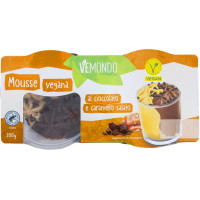 Mousse Vegana al Cioccolato e Caramello Salato