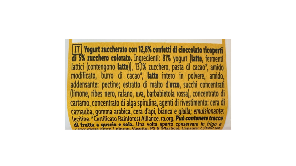 Yogurt Safari Confetti Cioccolato