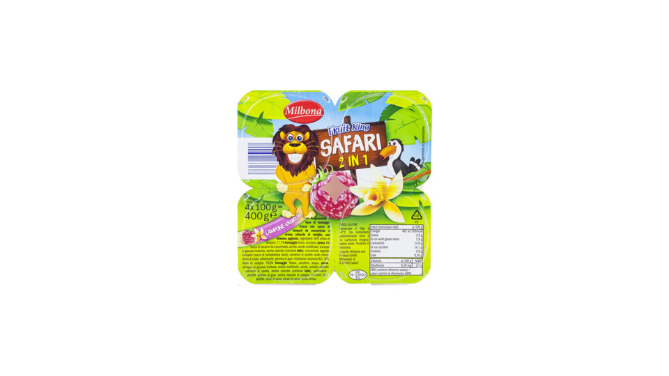 Fruit King Dessert Lampone-vaniglia per Bambini