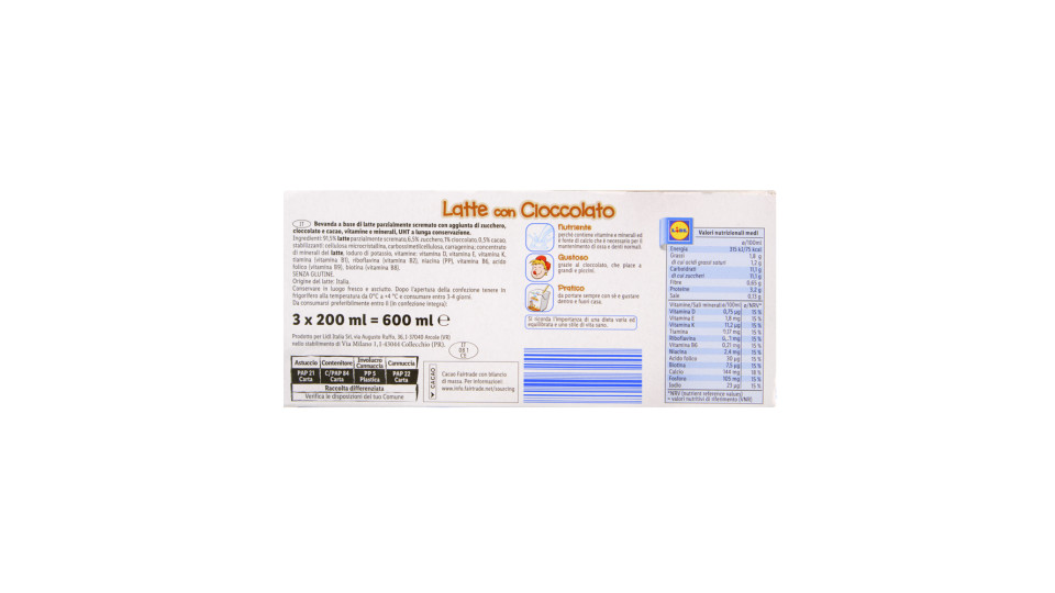 Latte con Cioccolato