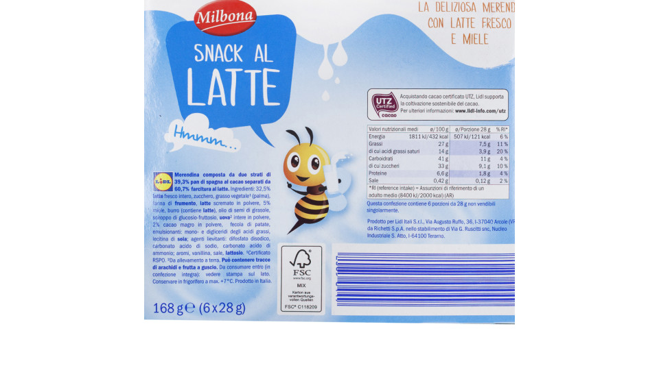 Merendina al Latte