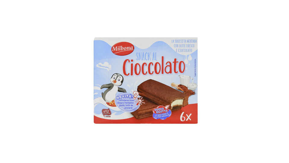 Snack al Cioccolato Ripieno al Latte