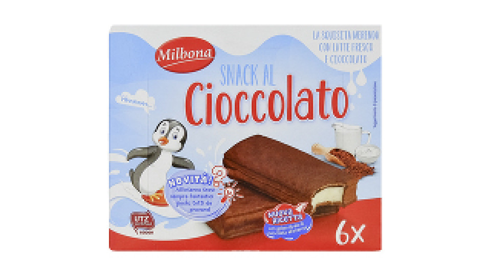 Snack al Cioccolato Ripieno al Latte
