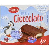 Snack al Cioccolato Ripieno al Latte