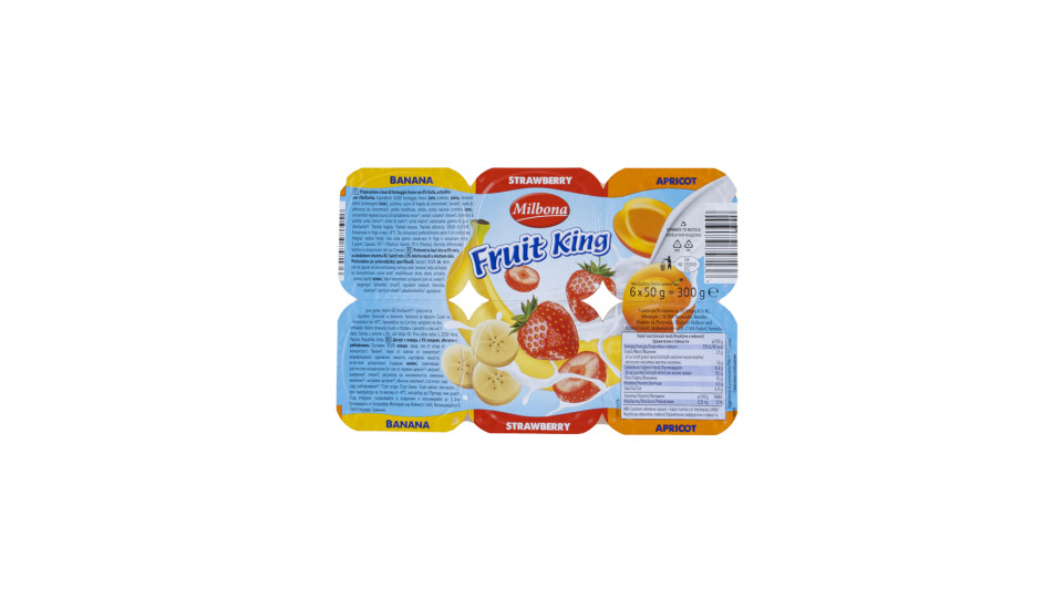 Fruit King Dessert Banana Fragola Albicocca per Bambini