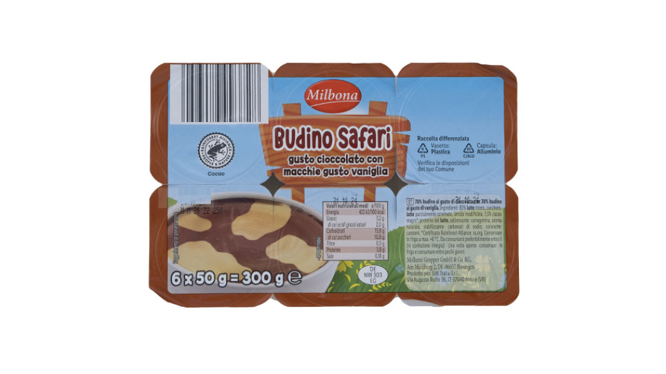 Budino Safari Cioccolato e Vaniglia
