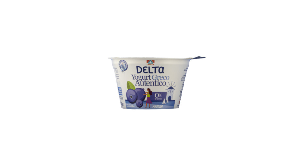 Delta Yogurt Greco Mirtillo 0% Grassi