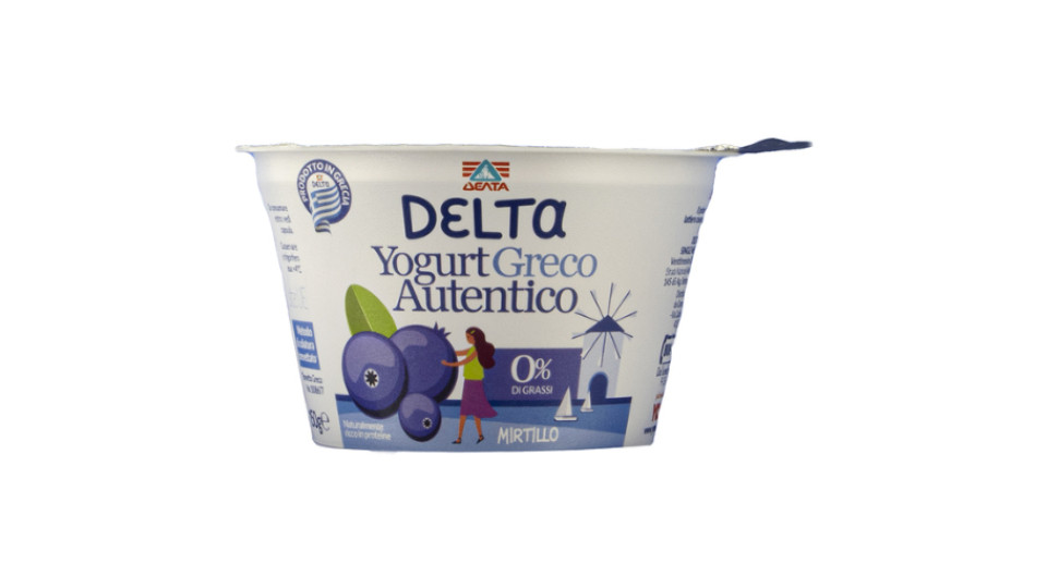 Delta Yogurt Greco Mirtillo 0% Grassi