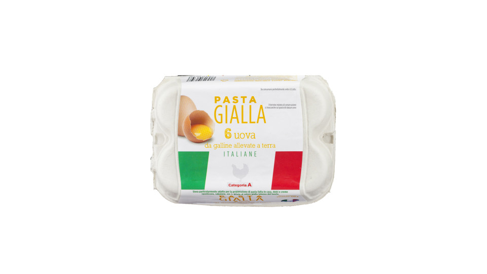 Uova Fresche Pasta Gialla da Allevamento a Terra
