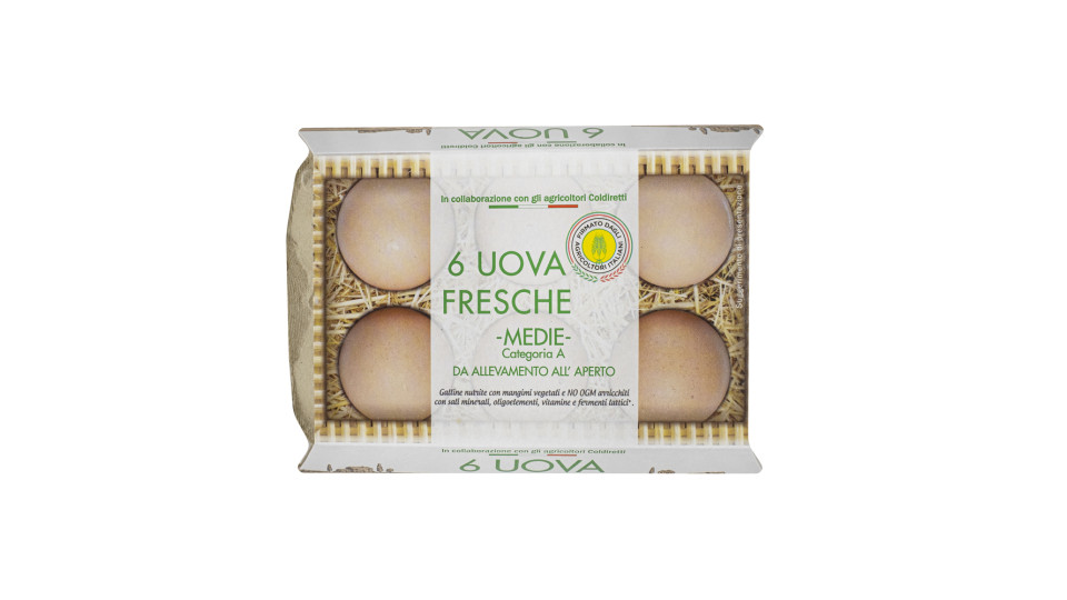 Uova Fresche Medie da Allevamento all'Aperto