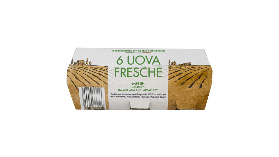 Uova Fresche Medie da Allevamento all'Aperto
