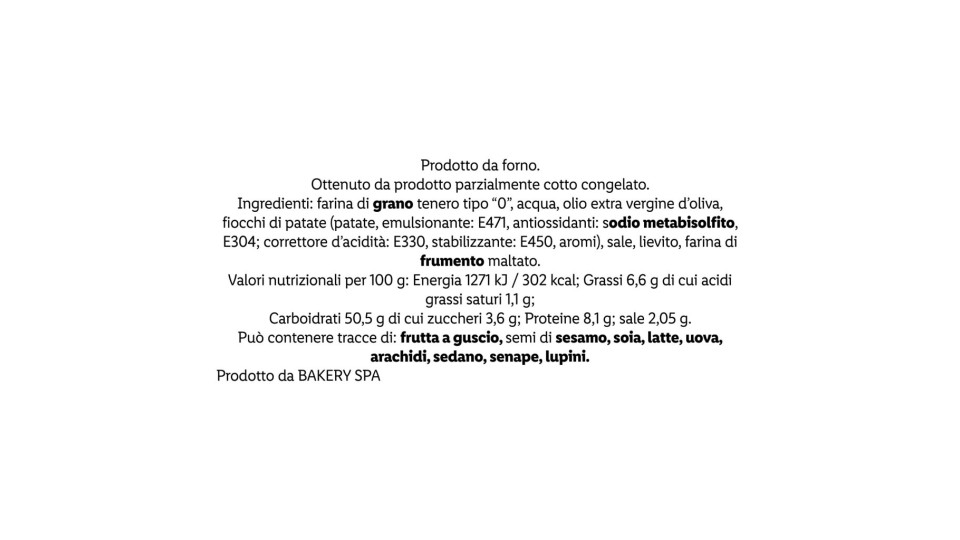 Focaccia Tradizionale