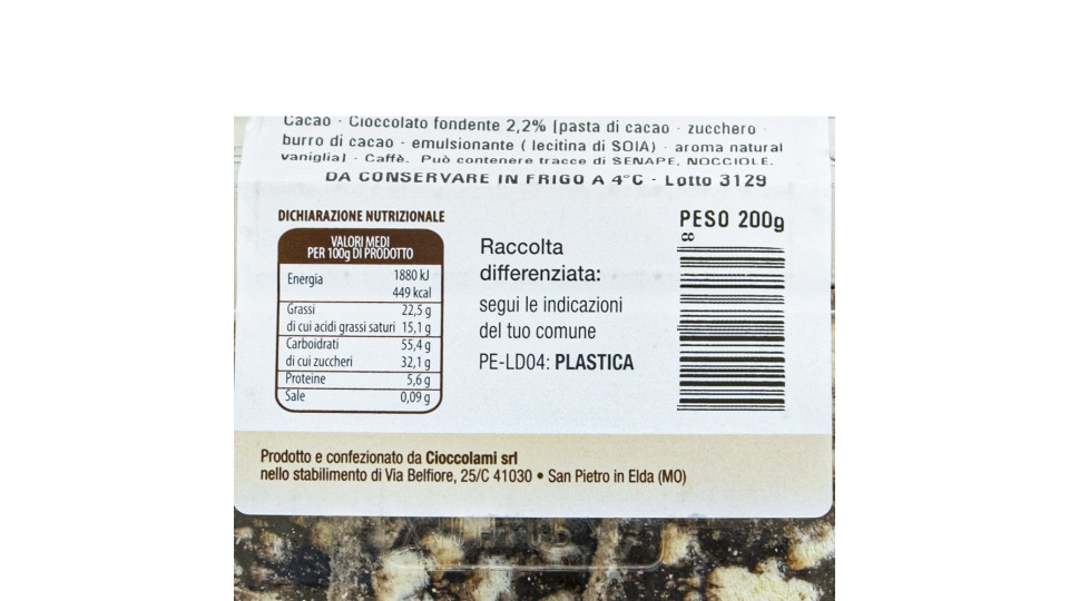 Salame di Cioccolato