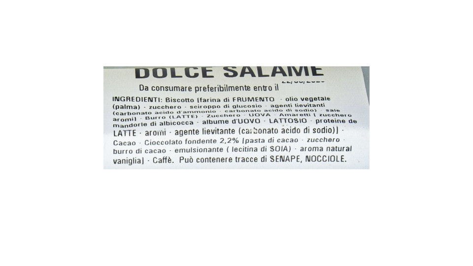 Salame di Cioccolato