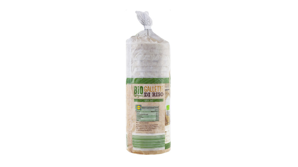 Bio Gallette di Riso senza Sale