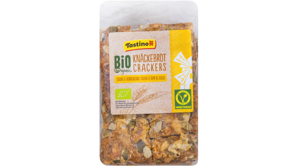 Fette Croccanti Bio con Semi di Zucca e Formaggio