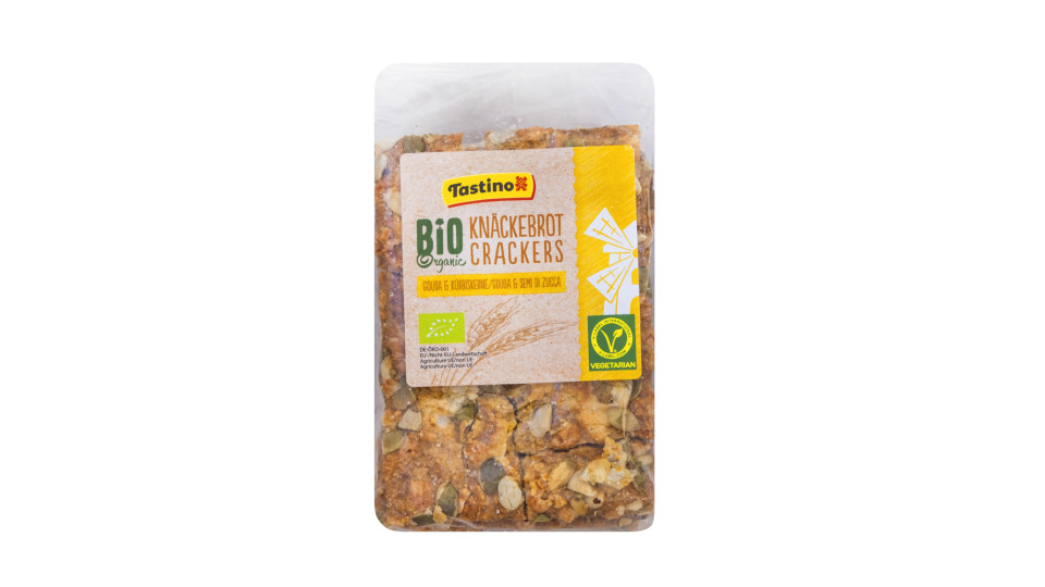Fette Croccanti Bio con Semi di Zucca e Formaggio