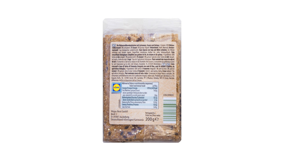 Fette Croccanti Bio con Quinoa