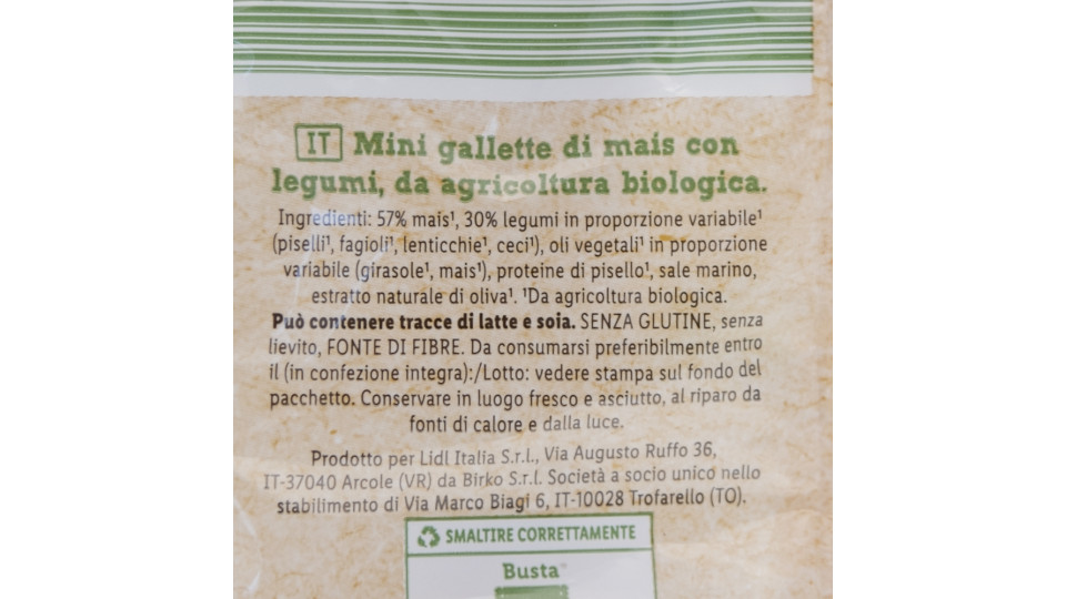Triangolini Biologici di Mais con Legumi
