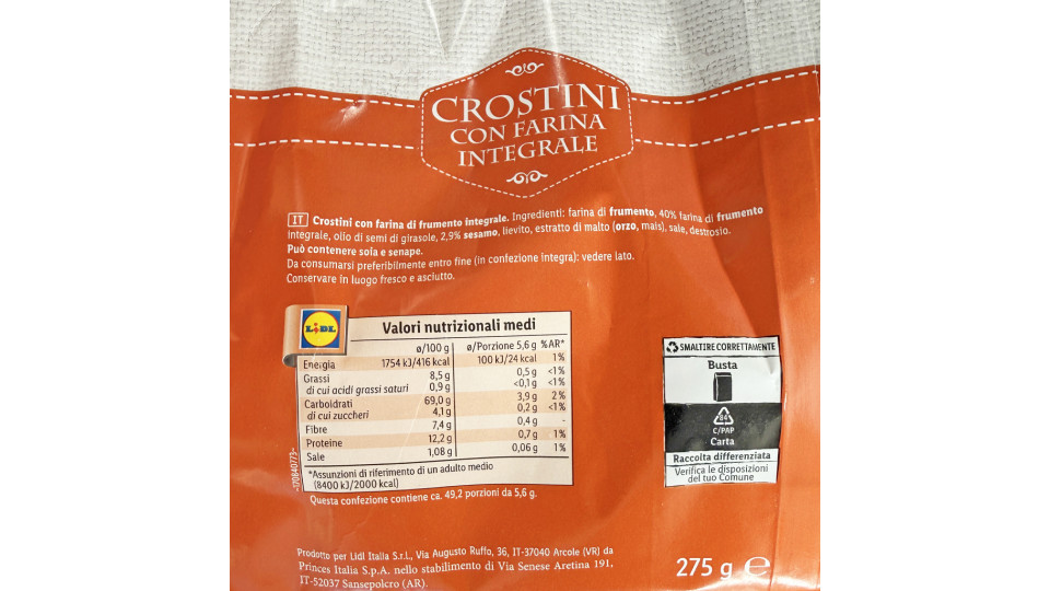 Crostini Integrali