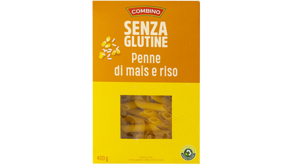 Penne Rigate di Mais e Riso senza Glutine