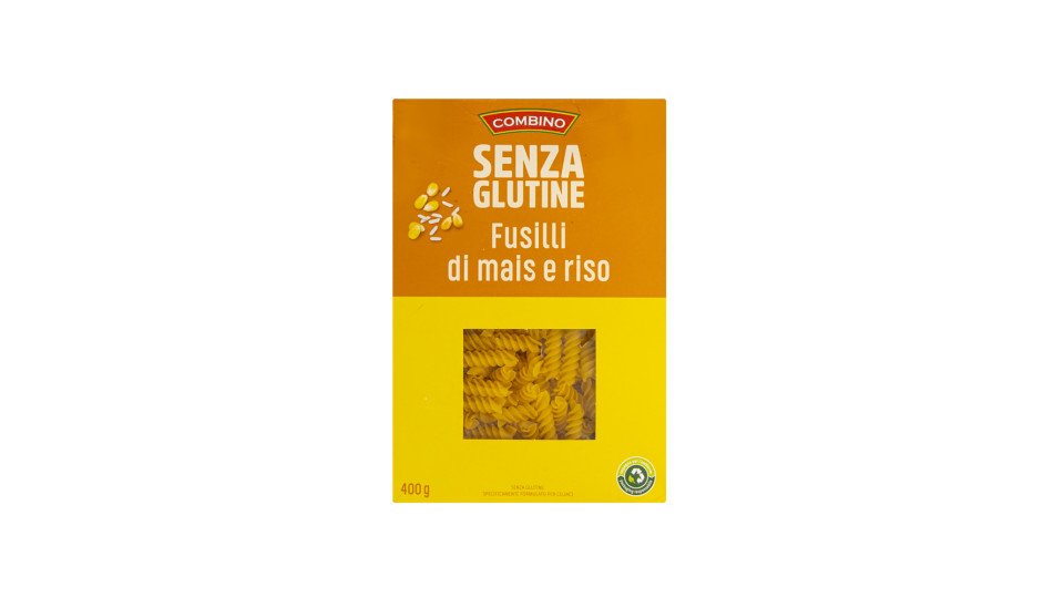 Fusilli di Mais e Riso senza Glutine