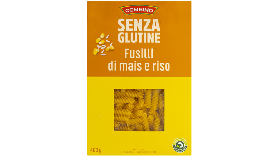 Fusilli di Mais e Riso senza Glutine