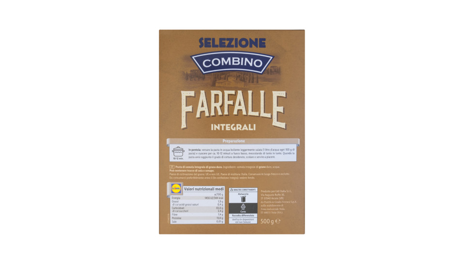 Farfalle Integrali