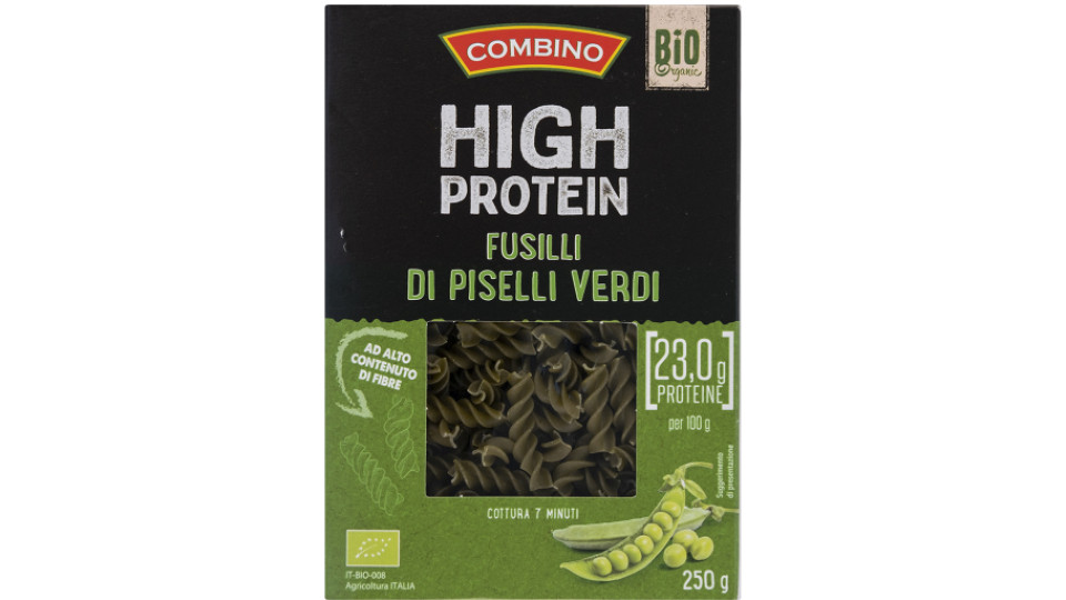 Fusilli di Piselli Verdi Proteici