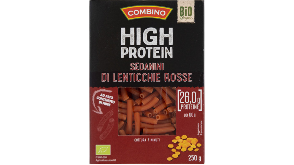 Sedanini di Lenticchie Rosse Proteici