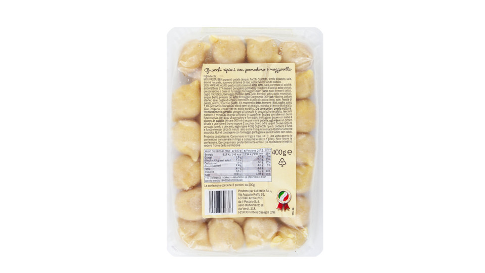 Gnocchi Ripieni Pomodoro e Mozzarella