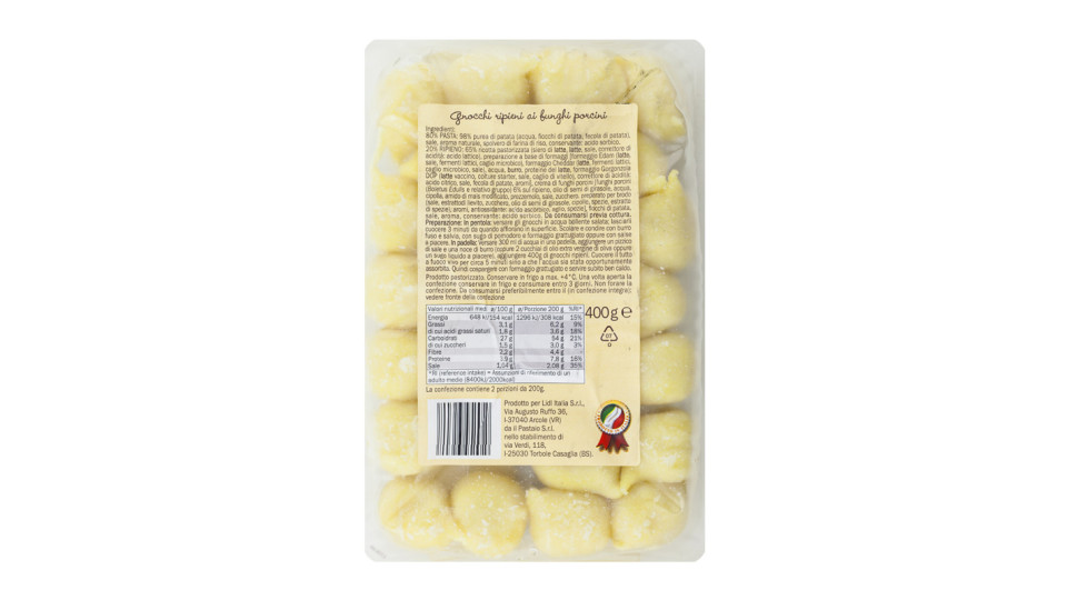 Gnocchi Ripieni Porcini