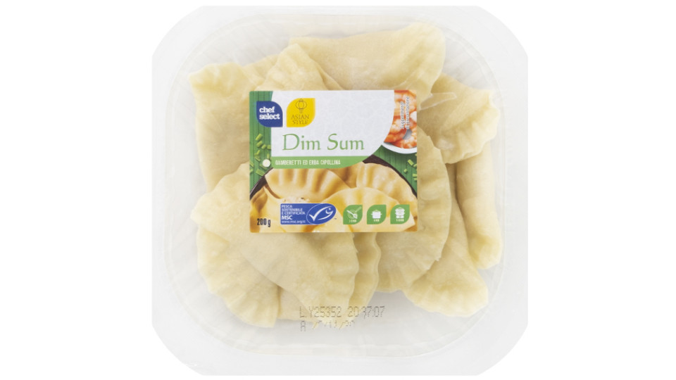 Dim Sum Ripieni con Gamberetti Ed Erba Cipollina