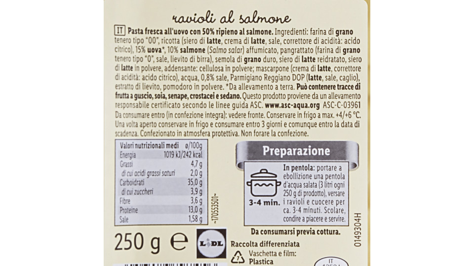 Ravioli al Salmone