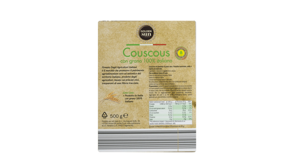 Couscous 100% Italiano