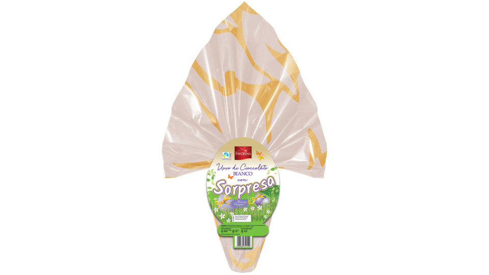 Uovo di Cioccolato Bianco con Sorpresa