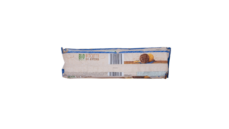 Biscotti Bio all'Avena Ricoperti di Cioccolato al Latte