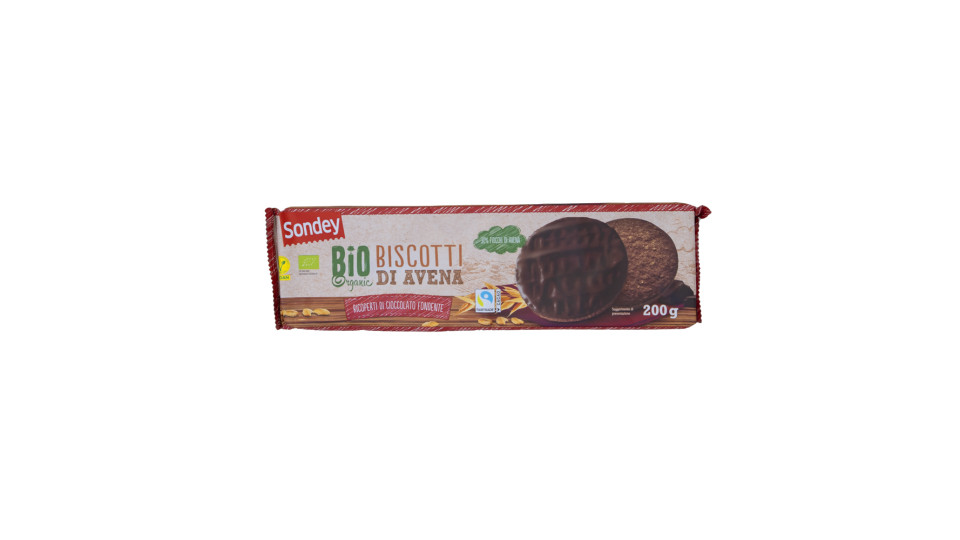 Biscotti Bio all'Avena e Cioccolato Fondente