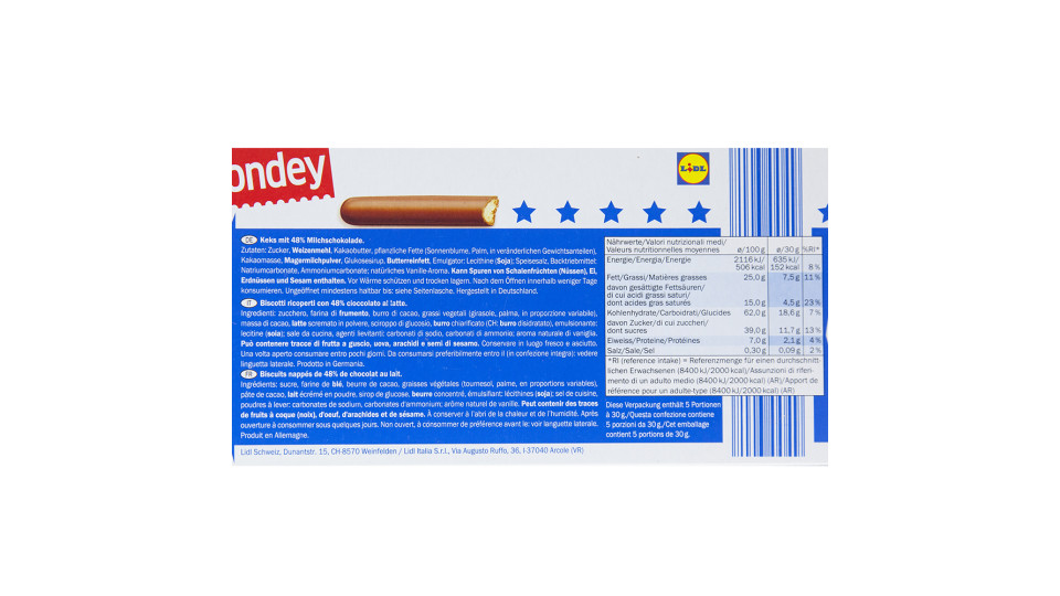 Biscotti Ricoperti di Cioccolato al Latte