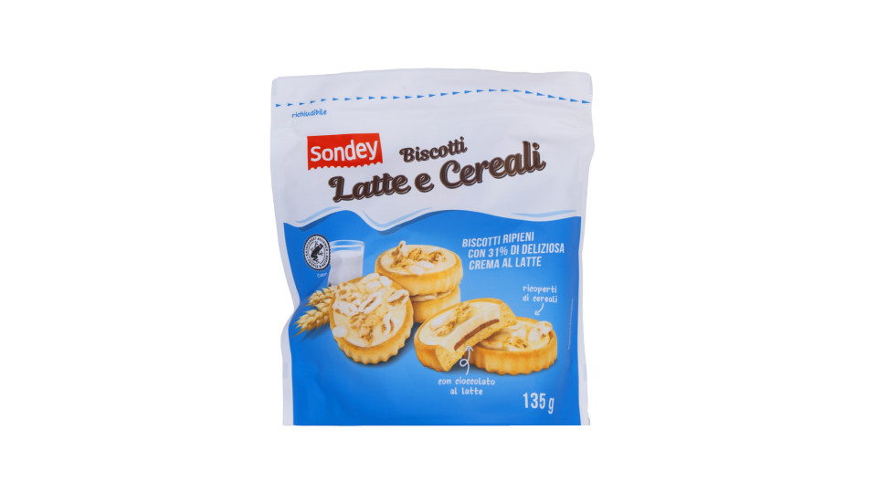Biscotti Ripieni al Latte e Cereali