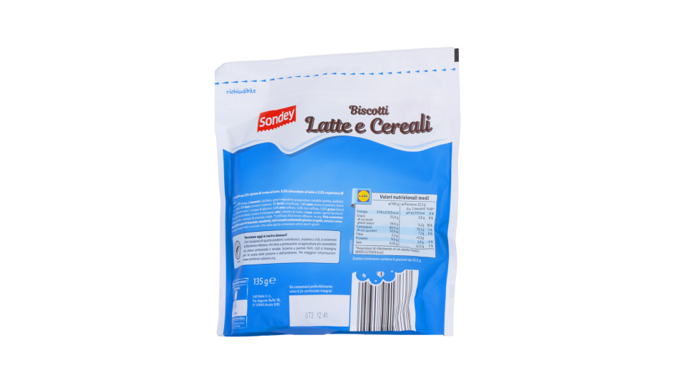 Biscotti Ripieni al Latte e Cereali