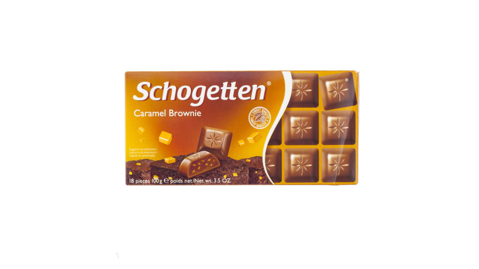 Quadratini di Cioccolato Ripieni Brownie e Caramello